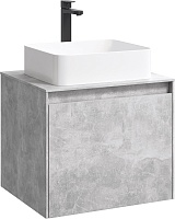 Aqwella Тумба с раковиной Mobi 60 бетон светлый